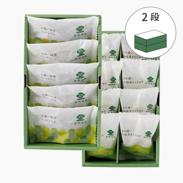 フィナンシェ 5個/まろ濃いお抹茶まんじゅう 8個